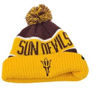 47 Brand Arizona State Sun Devils Knit Pom Beanie Hat‎ OSFA